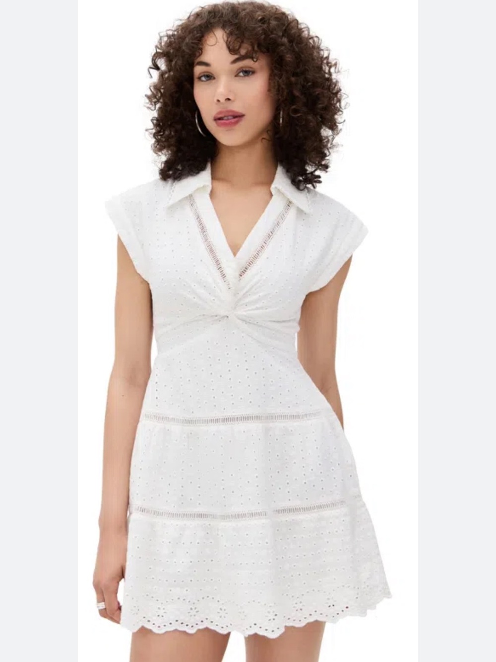 Alice + Olivia Mila Eyelet Dress